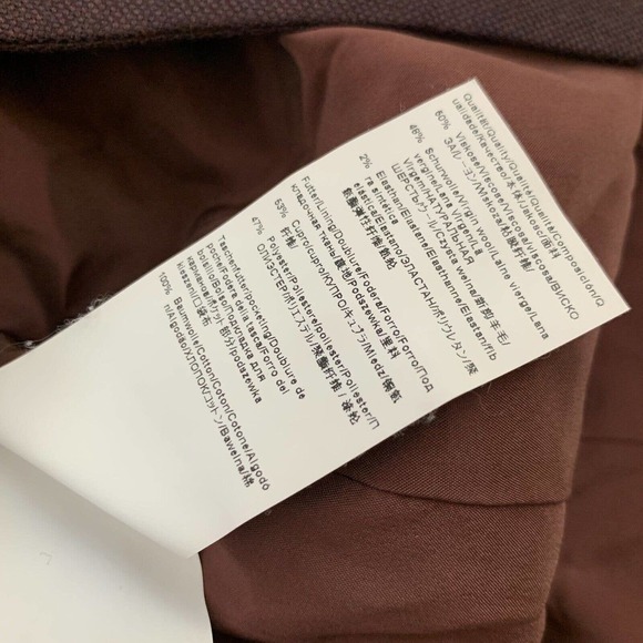 Hugo Boss Womens Blazer Jacket Size 10 Dark Purple Wool Blend One Button - Picture 8 of 12